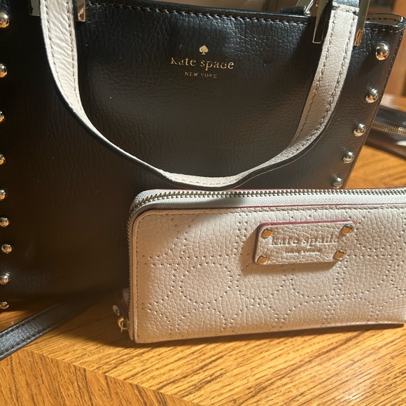 Kate Spade Black and cream Satchel with Wallet - Picture 6 of 16